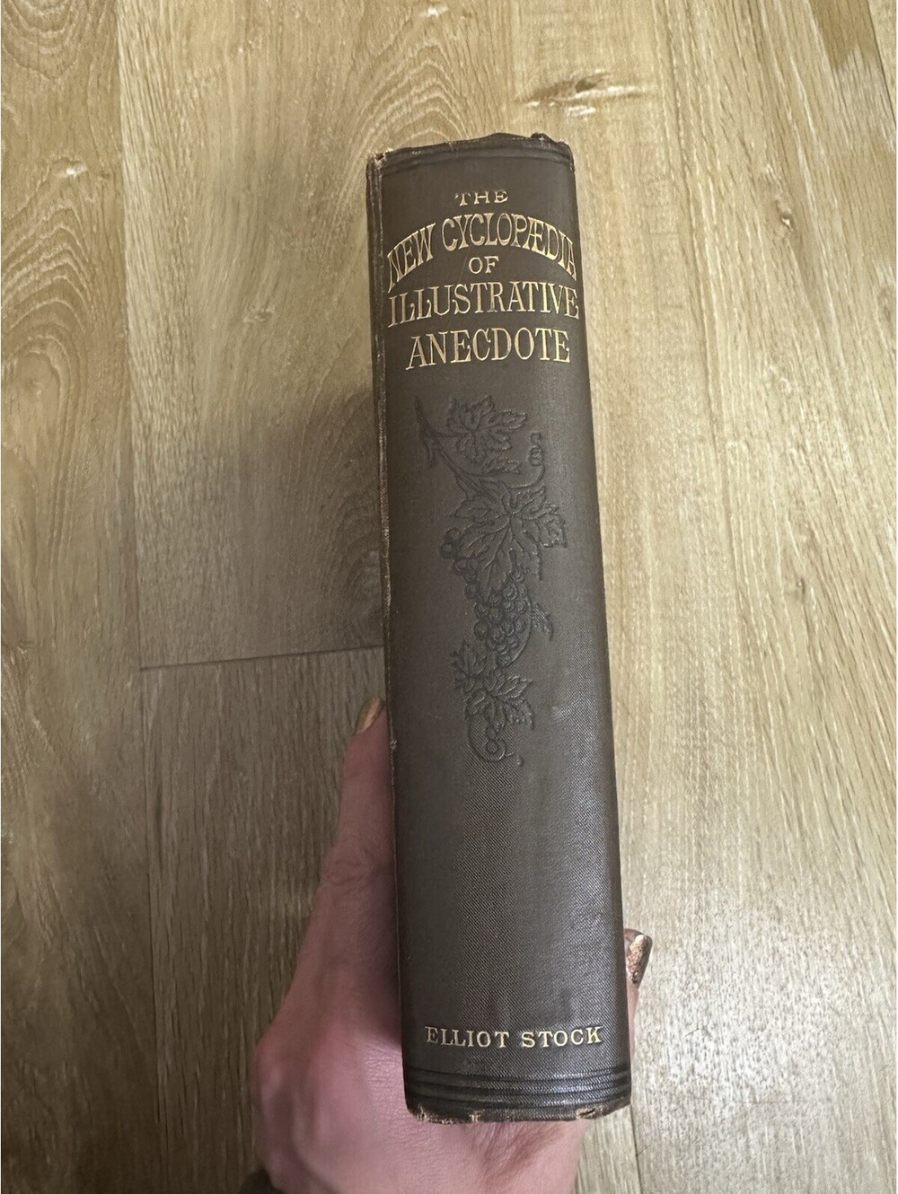 RARE new cyclopedia of illustrative anecdote by elliot stock 1873 Antique